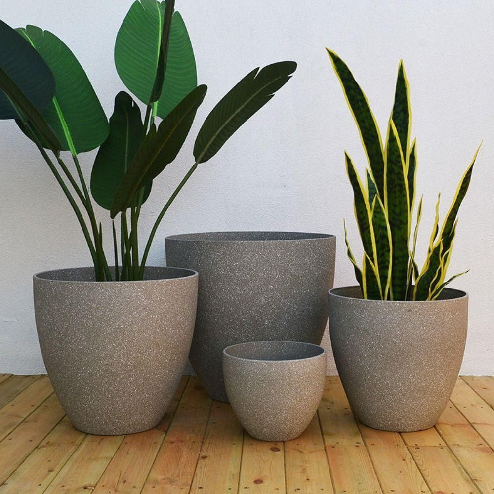 Aloe Vera Pot - つや消し模造石盆栽植木鉢バルコニー植木鉢家の装飾用品大容量植物の成長と栽培ポット