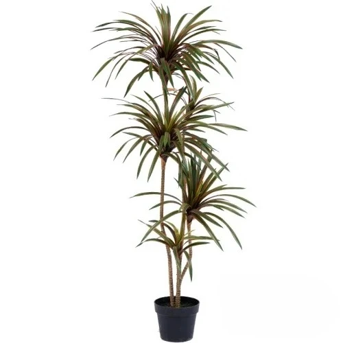 Dracaena Marginata - シミュレーションカラフルポニーテールアイアンドラセナマージナタ人工樹木グリーンプラント盆栽室内床置き装飾品