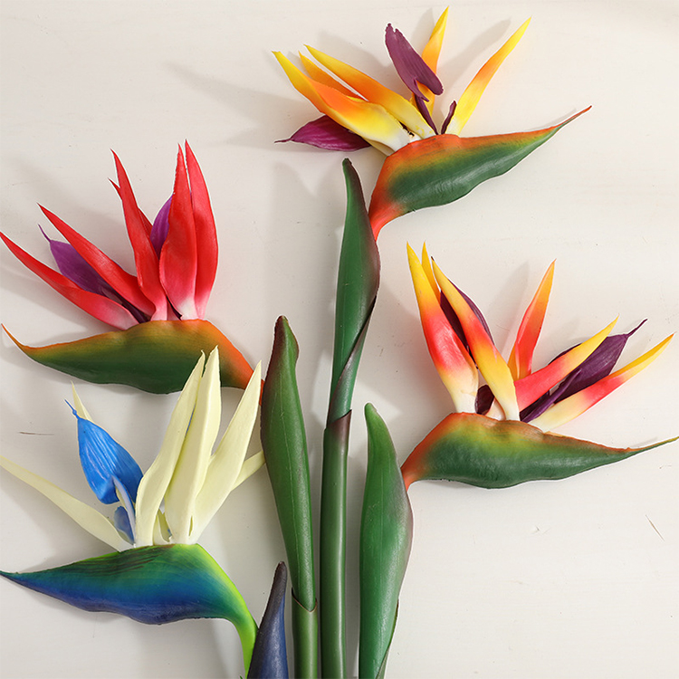 Bird Paradise Strelitzia - 2個入り 人工ストレリチア フェイクフラワー バードオブパラダイス 80cm シミュレーション植物