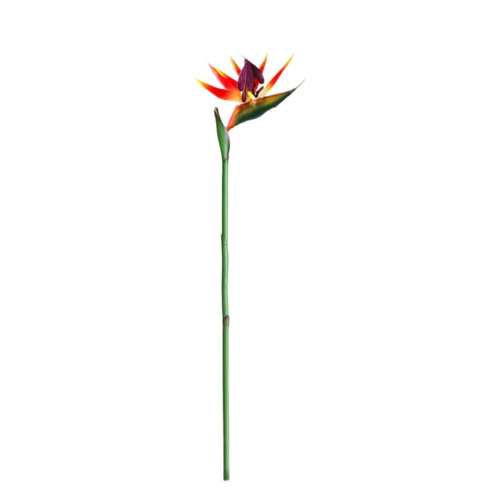 新しいロングステム人工極楽鳥花飾りDIYフェイク植物リアルタ - Bird Paradise Strelitzia のレビューと価格