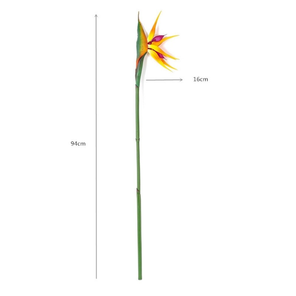 新しいロングステム人工極楽鳥花飾り、本物のような質感の人工ス - Bird Paradise Strelitzia のレビューと価格