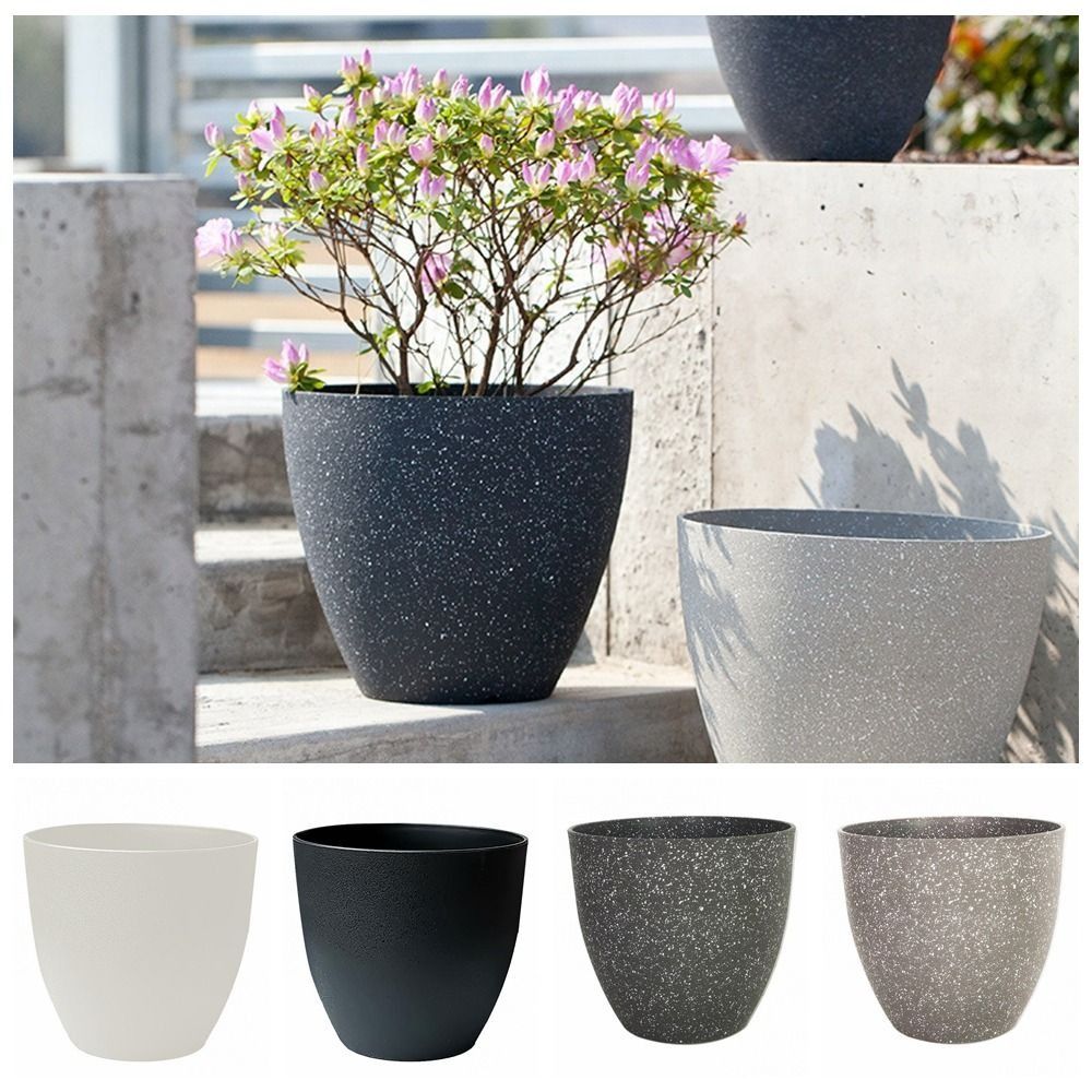 つや消し模造石フラワーポットガーデニング花緑植木鉢ヨーロッパ - Aloe Vera Pot のレビューと価格