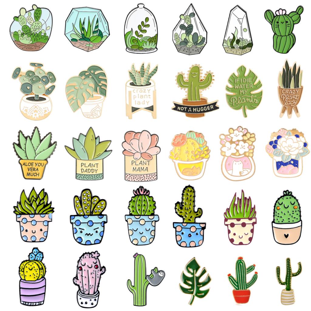 鉢植えブローチモンステラアロエベラ植物ブローチ衣類付属品サボ - Aloe Vera Pot のレビューと価格