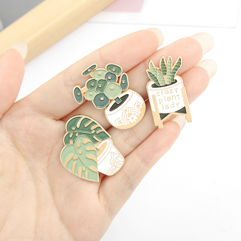 鉢植えブローチモンステラアロエベラ植物ブローチ衣類付属品サボ - Aloe Vera Pot のレビューと価格