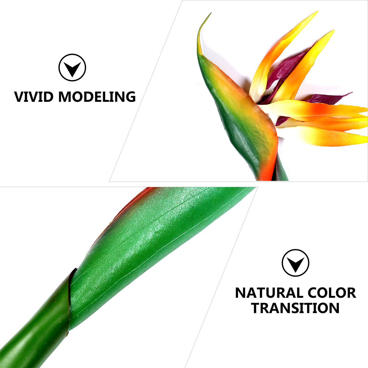 人工極楽鳥花リアルタッチストレリチア造花植物ホームデコレーシ - Bird Paradise Strelitzia のレビューと価格