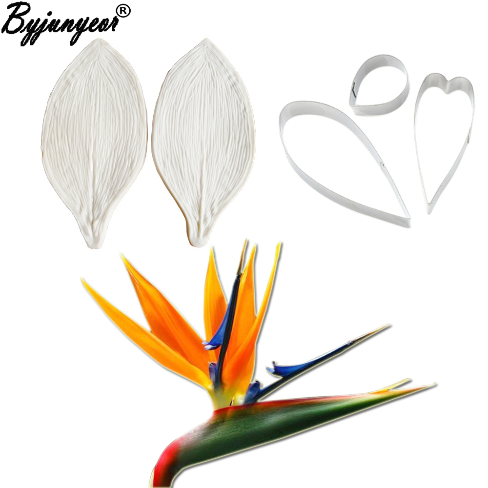 芸術的な植物の葉の大きなベース,シリコンモールド,フラワーケ - Bird Paradise Strelitzia のレビューと価格