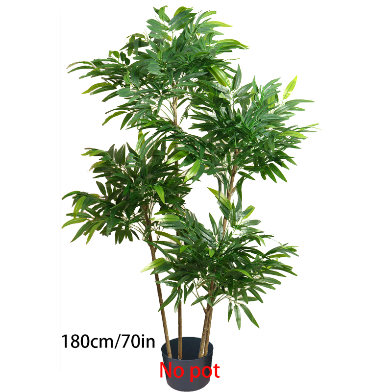 80～180cmの大型人工竹の葉の木、偽物のヤシの木、プラス - Ficus Lyrata Tree のレビューと価格