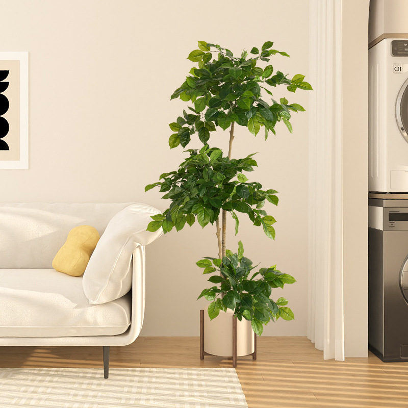 2-78 インチ大型偽植物人工ハッピーツリープラスチック R - Ficus Lyrata Tree のレビューと価格