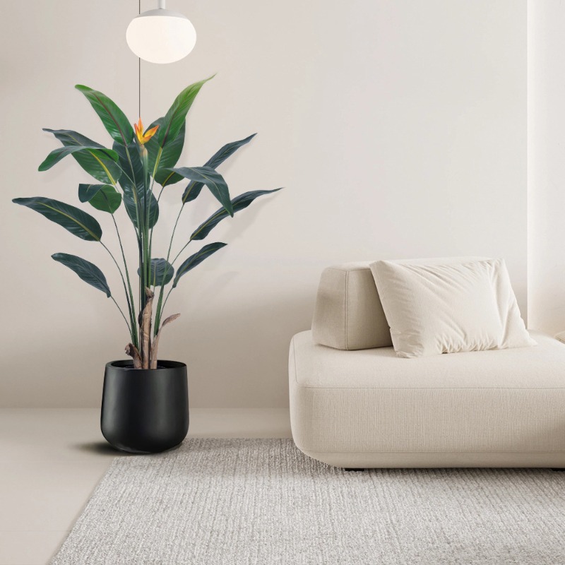 リアルな大型人工鳥花（ストレリチア）の花が咲くフロアスタンド - Bird Paradise Strelitzia のレビューと価格