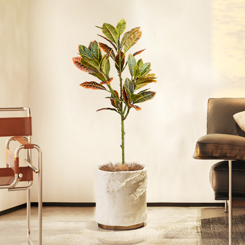 120 センチメートル大偽フィカスツリー人工熱帯ゴム植物プラ - Ficus Lyrata Tree のレビューと価格