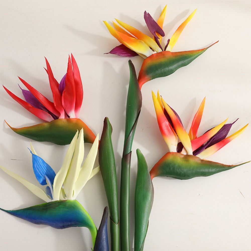 長い茎の人工極楽鳥花、装飾DIY用人工ストレリチア、本物のよ - Bird Paradise Strelitzia のレビューと価格