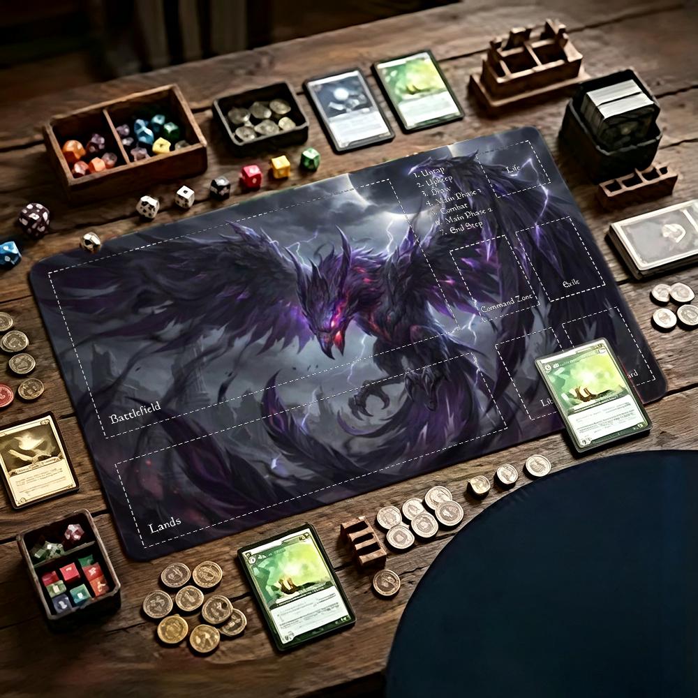 ダークパープルフェニックスプレイマットTCGカードゲームマッ - Tradescantia Purple のレビューと価格