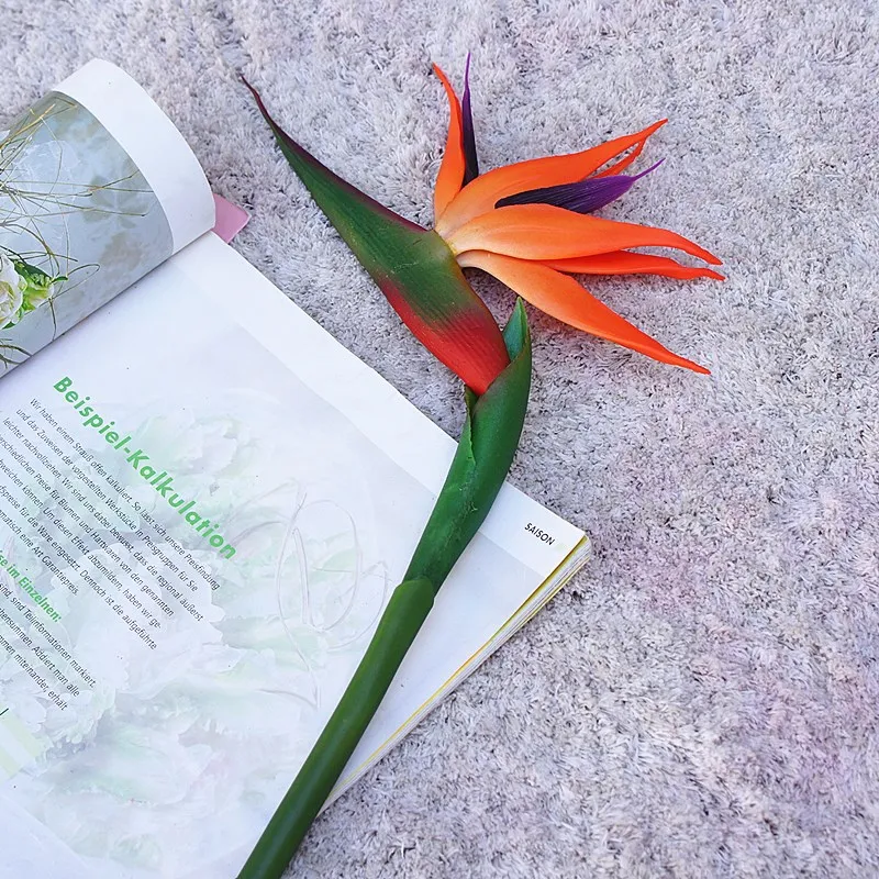 造花,80cm,偽物の花,結婚式の装飾用,部屋用 - Bird Paradise Strelitzia のレビューと価格
