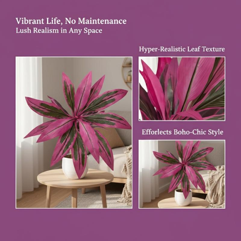 大型人工ドラセナ・マージナタの木 55cm 木製幹付きフェイ - Dracaena Marginata のレビューと価格