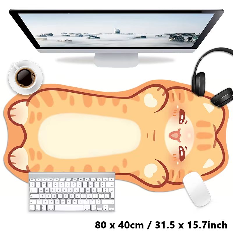VIKAMA かわいい漫画の黒猫型マウスパッド パープルボー - Tradescantia Purple のレビューと価格