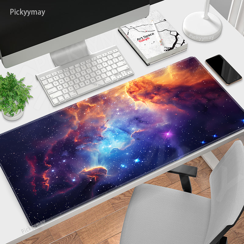 パープルスタースペース大型マウスパッド 100 × 50 セ - Tradescantia Purple のレビューと価格
