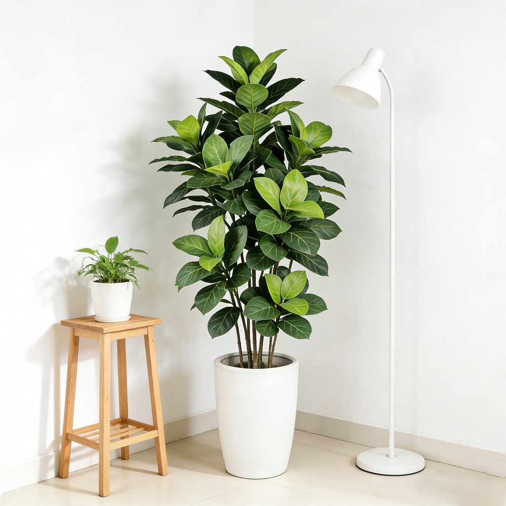 70～130cmの人工フィカス植物、大型フェイクマルベリーツ - Ficus Lyrata Tree のレビューと価格