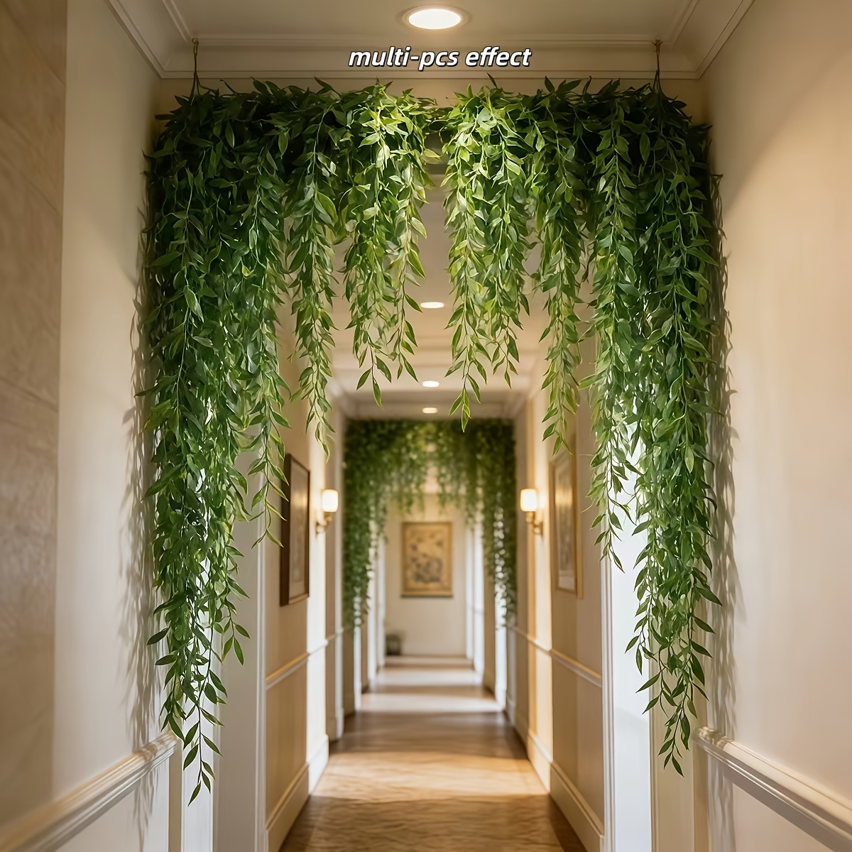 10個入り特大デラックス柳の枝エレガントな人工グリーン、春の - Dracaena Marginata のレビューと価格
