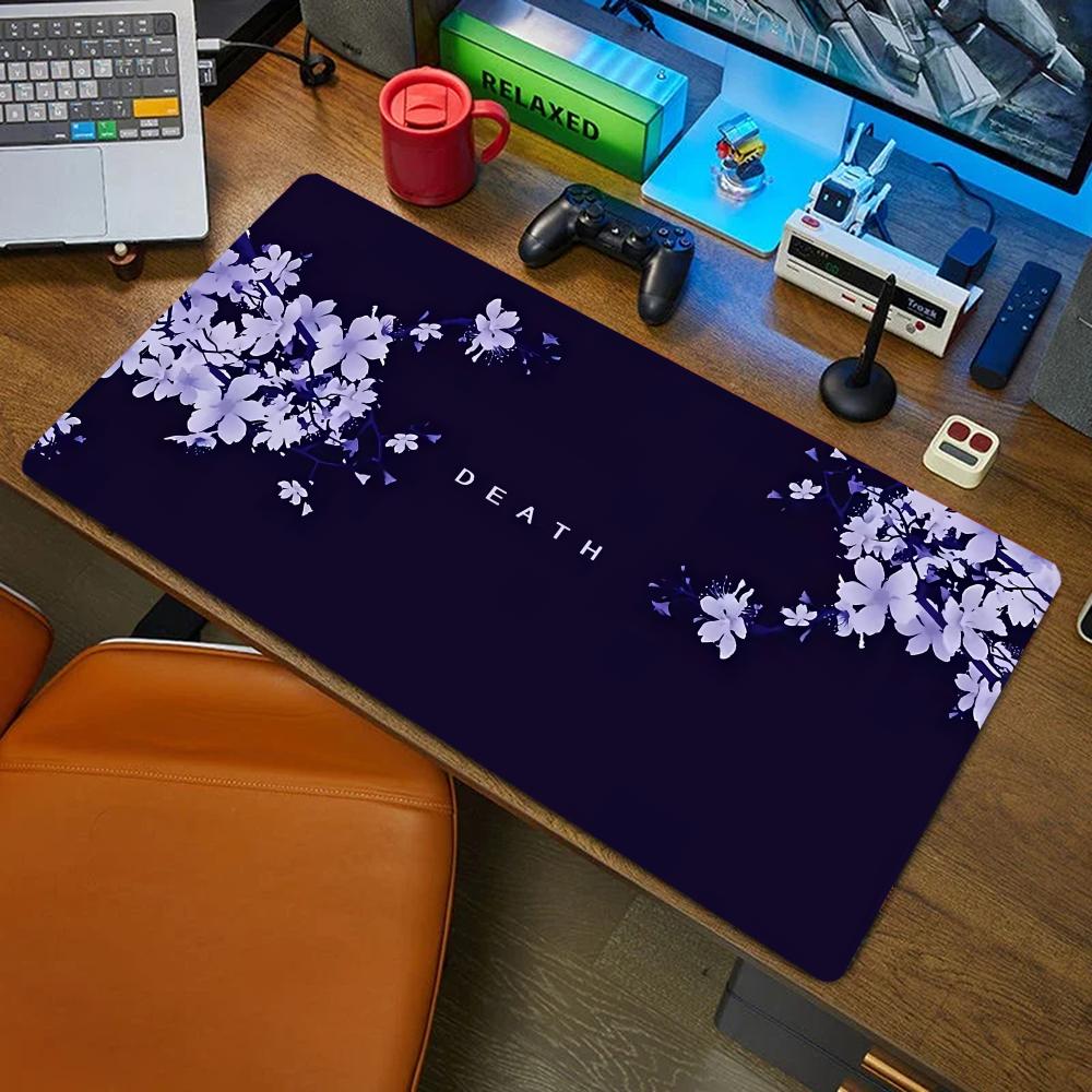 紫色の花マウスパッドデスクマットマウスパッド大型抽象マウスパ - Tradescantia Purple のレビューと価格