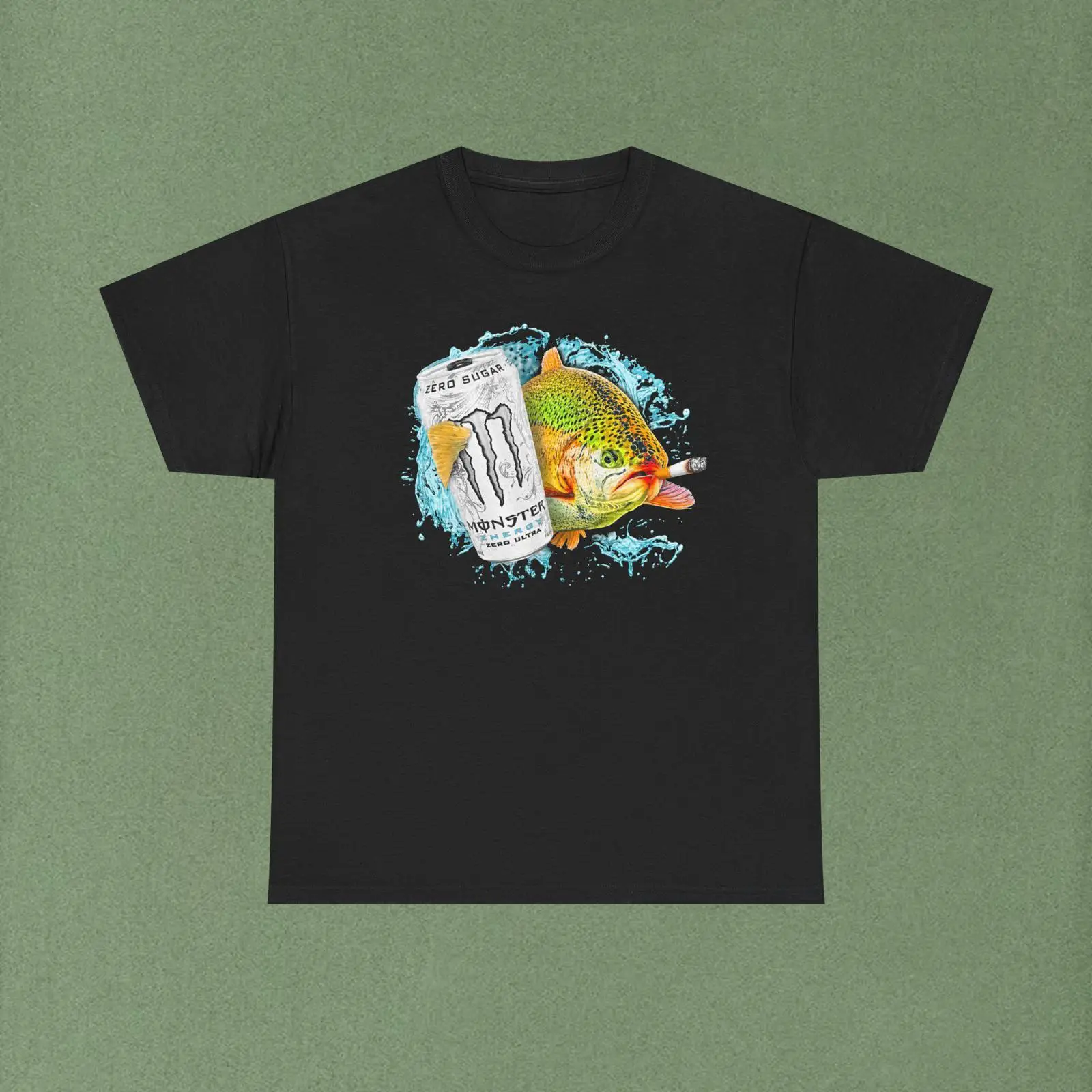 ホワイトモンスターフィッシュTシャツ ヴィンテージ ウォッシ - Monstera Adansonii のレビューと価格