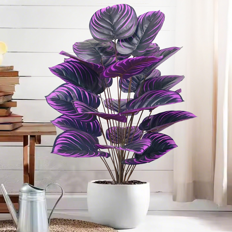 57-75 センチメートル大偽ヤシの木人工モンステラ植物の枝 - Ficus Lyrata Tree のレビューと価格