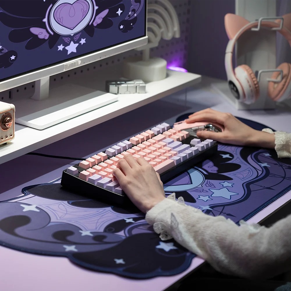 VIKAMA マウスパッド デスクマット 不規則な紫黒ハート - Tradescantia Purple のレビューと価格